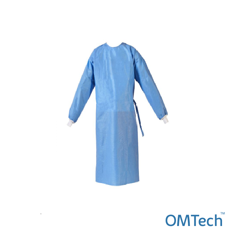 Накидка OMTech™ для відвідувача на зав`язках довжиною 110 см (спанбонд - 30 г/м2), стерильна